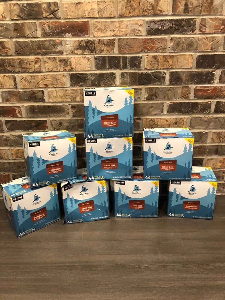 44-Count Caribou Blend Medium Roast K-Cup Pods - Expired