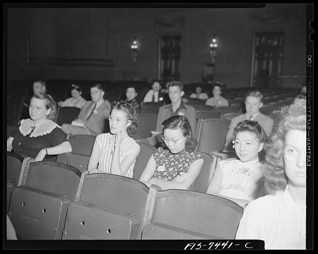 Photo:Washington DC International Student Assembly 1942 Students Audience