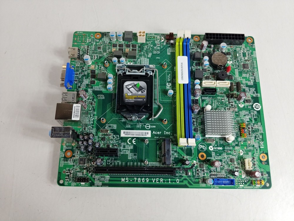 Acer Aspire TC-605 LGA 1150 DDR3 Desktop Motherboard DB.SRPCN.001 with I/O Shield-image
