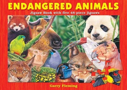 Endangered Animals Jigsaw Book by Fleming, Garry Spiral bound Book The Fast FreeFREE US DELIVERY | ISBN: 1741247055 | Quality Books