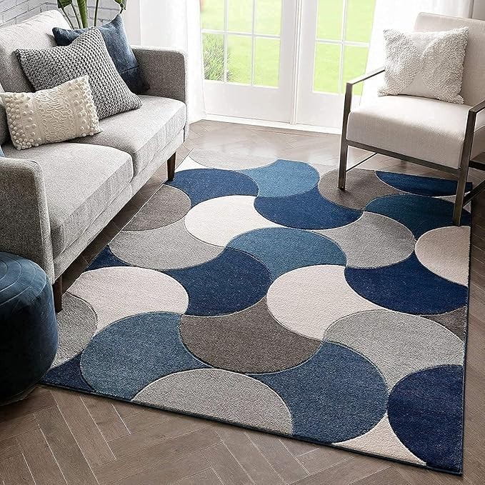 Handwoven Tufted Made of Soft Blended Wool Natural Color