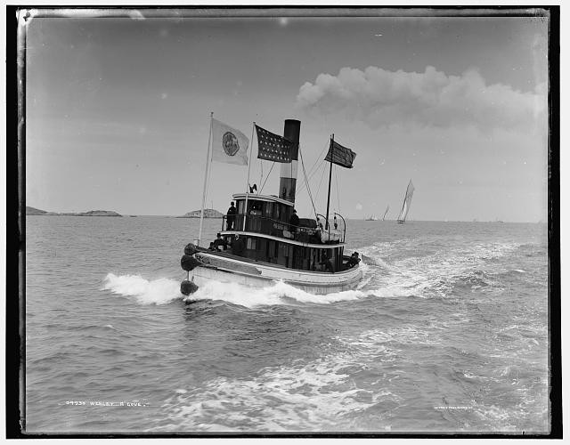 Wesley A Gove,tugboats,ships,water vessels,sailing,Detroit Publishing Co,1880