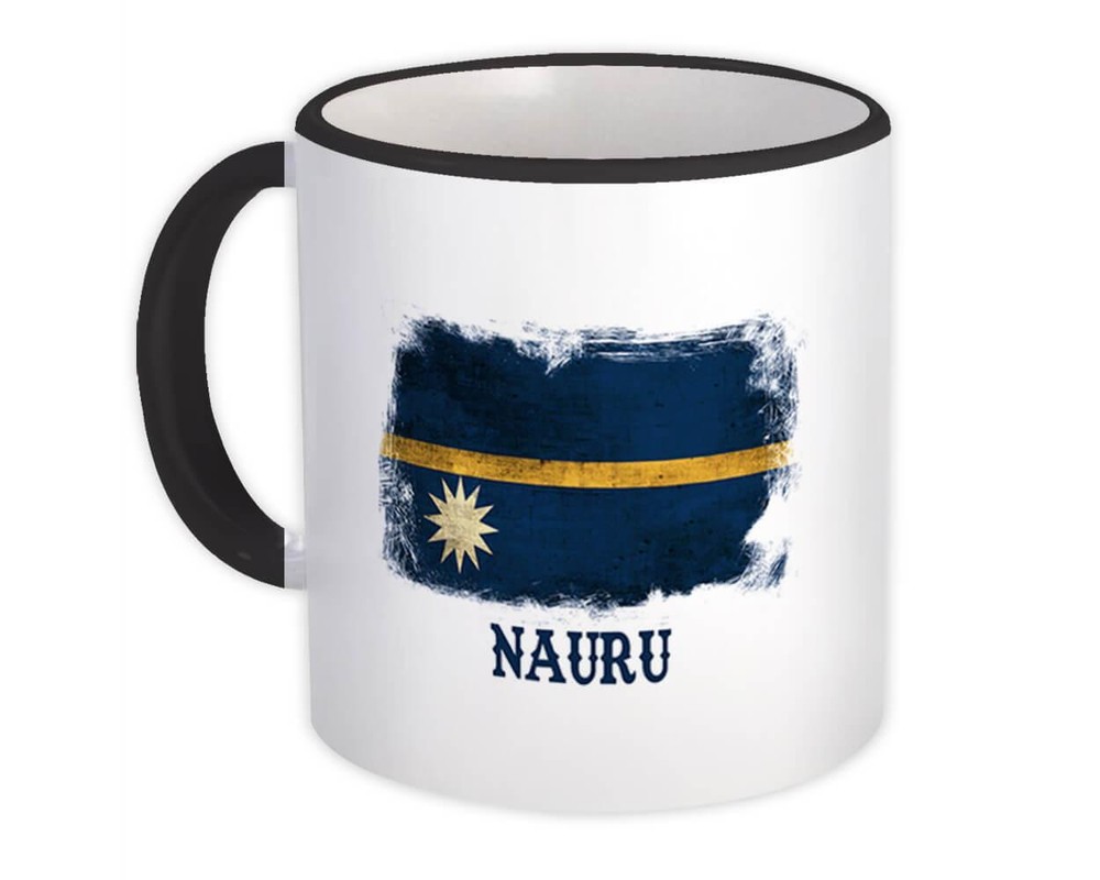 Nauru Flag Souvenir Mug - Vintage Micronesian Pride Gift
