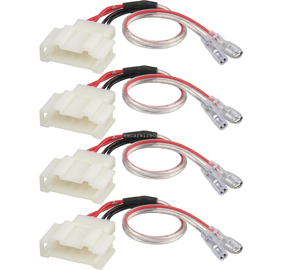 4× Car Front Rear Door Speaker Wiring Harness Adapter Plug For 1999-2019 VW Golf