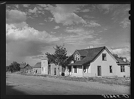 Concho Arizona 1940 Main Street Hotel Buildings Farm Security Administration