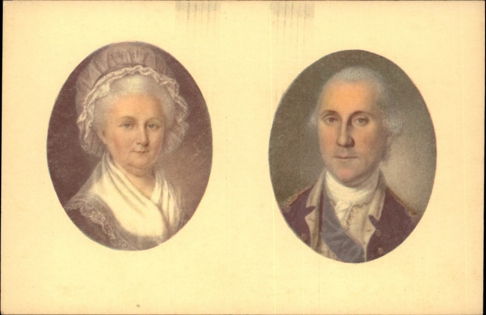 George Martha Washington Mount Vernon Virginia vintage postcard m457