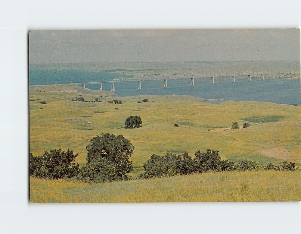 Postcard Whitlock's Crossing Bridge Oahe Reservoir Missouri River South Dakota