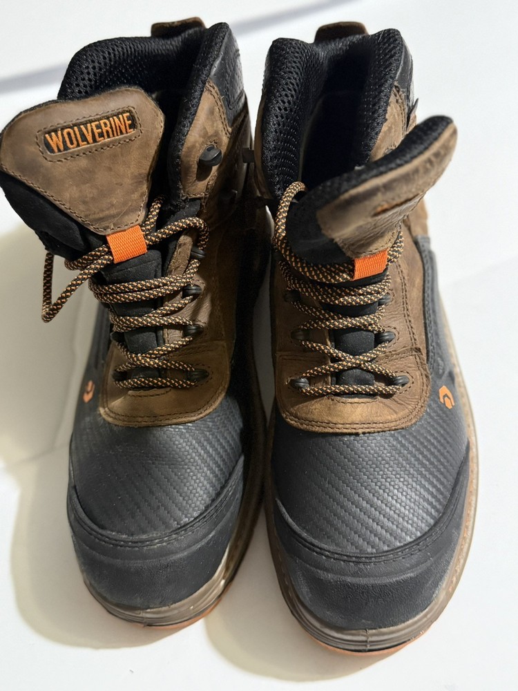 Wolverine Carbonmax Overpass Mens Multicolor Leather Work Boots Size 11