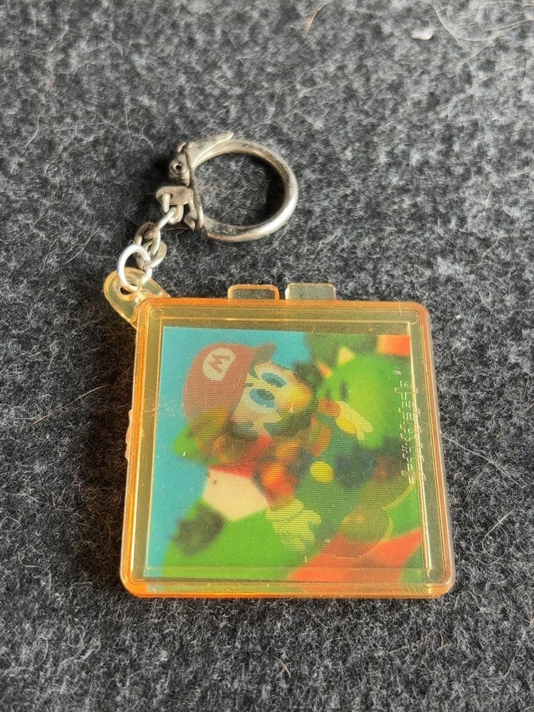 1995 Super Mario RPG Lenticular Keychain Nagasakiya Vintage Collectible Japan
