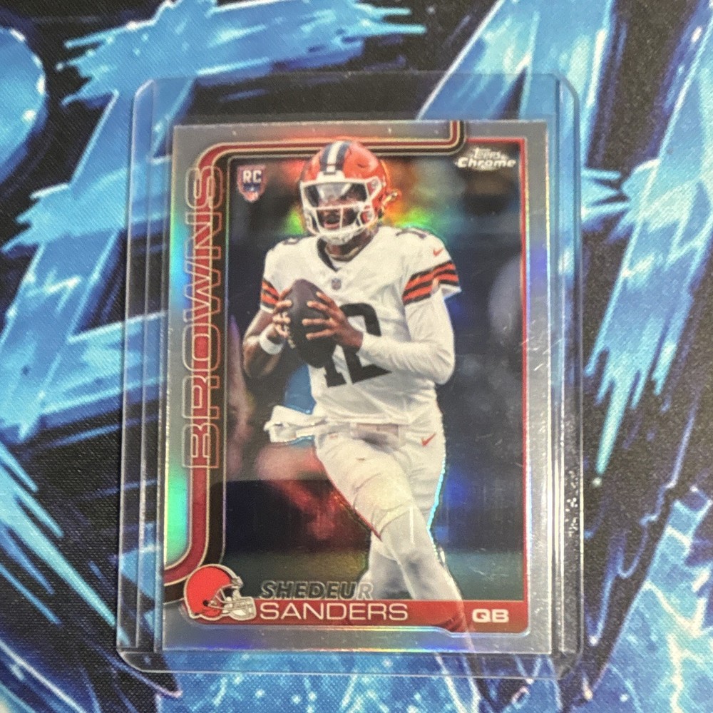 Topps Chrome 2025 Shedeur Sanders Cleveland Browns RC Rookie Refractor #315