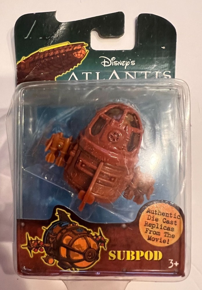 Vintage Disney Atlantis The Lost Empire Subpod Die-Cast Replica By Mattel ©2000