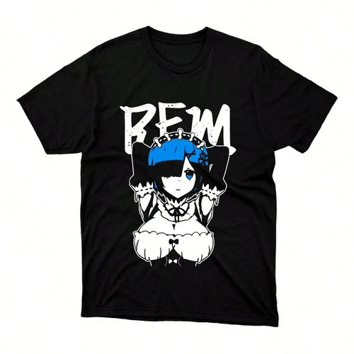Rem Waifu Shirt, Anime Re:Zero Waifu Senpai Manga Black T-Shirt