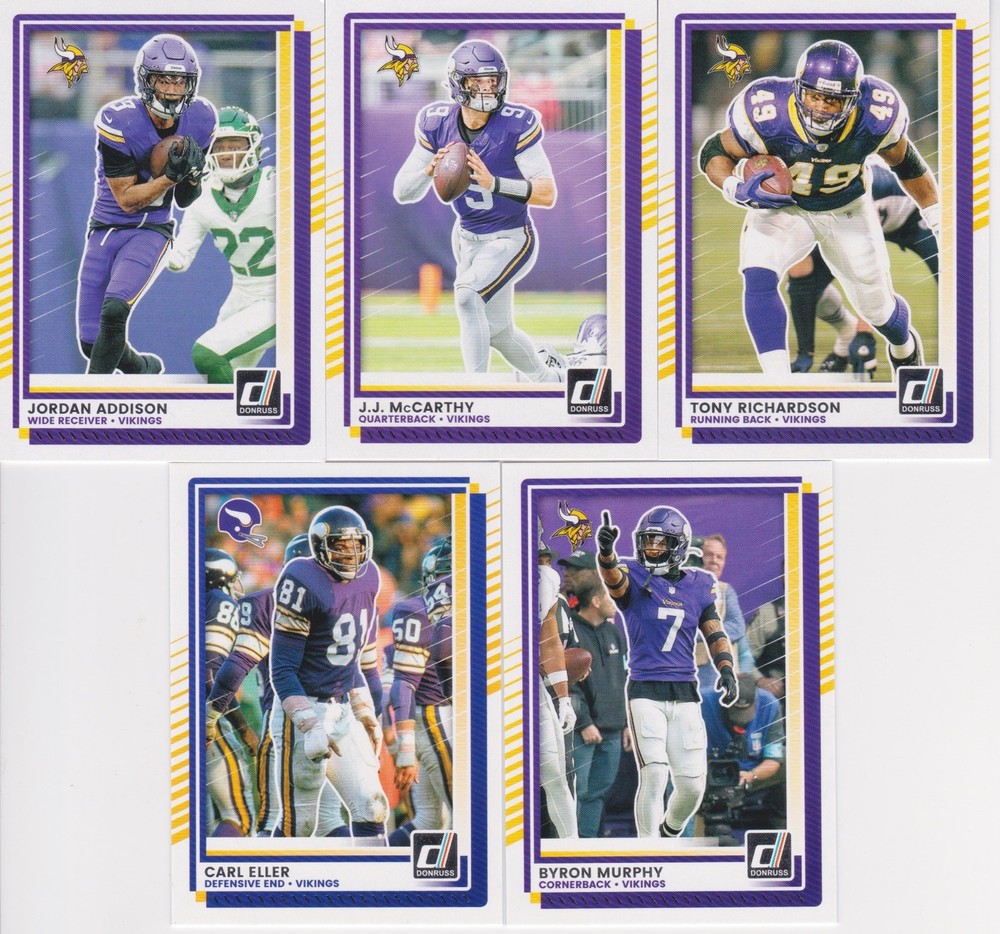 2025 Donruss Football Complete Team Set 10 Minnesota Vikings Justin Jefferson