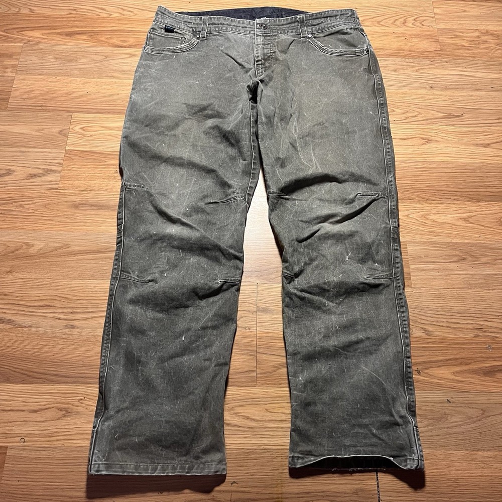 Kuhl Rydr Pants Men’s 38x32 Faded Olive Gray Vintage Patina Dye Hiking