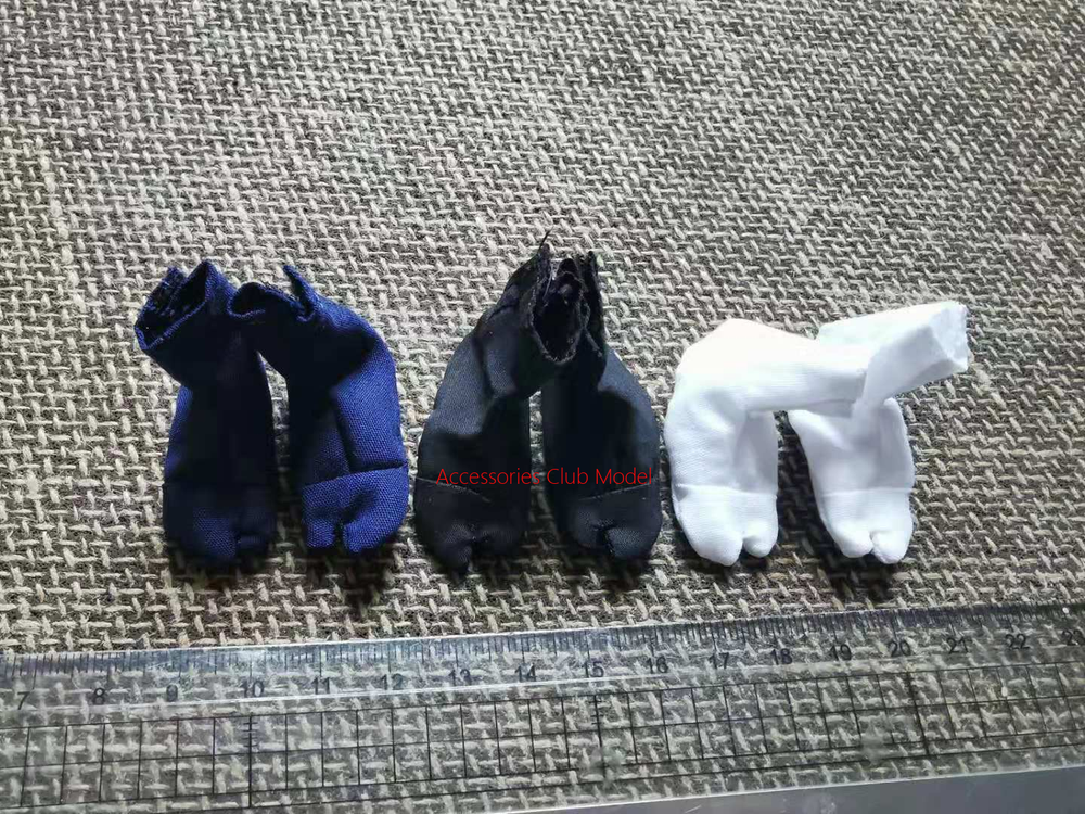 1/6 Samurai Sandals Tabi Big Toe Socks Ronin Miyamoto Musashi For 12'' Figure