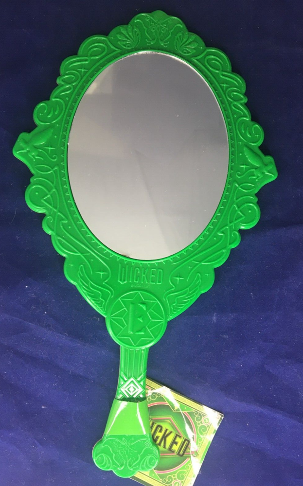 WICKED Movie Two-Sided Hand Mirror Green & Pink Target Bullseye Playground NWT
