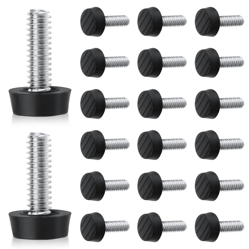 20Pcs 1/4-20 UNC Thread Furniture Leg Leveler, Adjustable Table Leveling Feet Sc