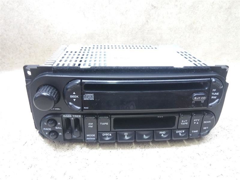 Stereo Radio AM FM CD Cassette 05064300AD RAZ Fits 02-07 DODGE CARAVAN PC67