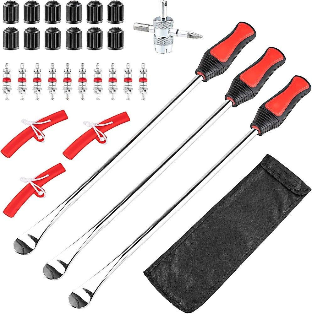 15'' Tire Spoons Kit 29PCS, Tool Set for Motorcycle, Lawn Mower, Dirt Bike