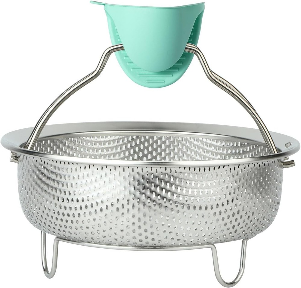 Stainl Steel Steer Basket - Pot Insert for Vetable, Dumpling,
