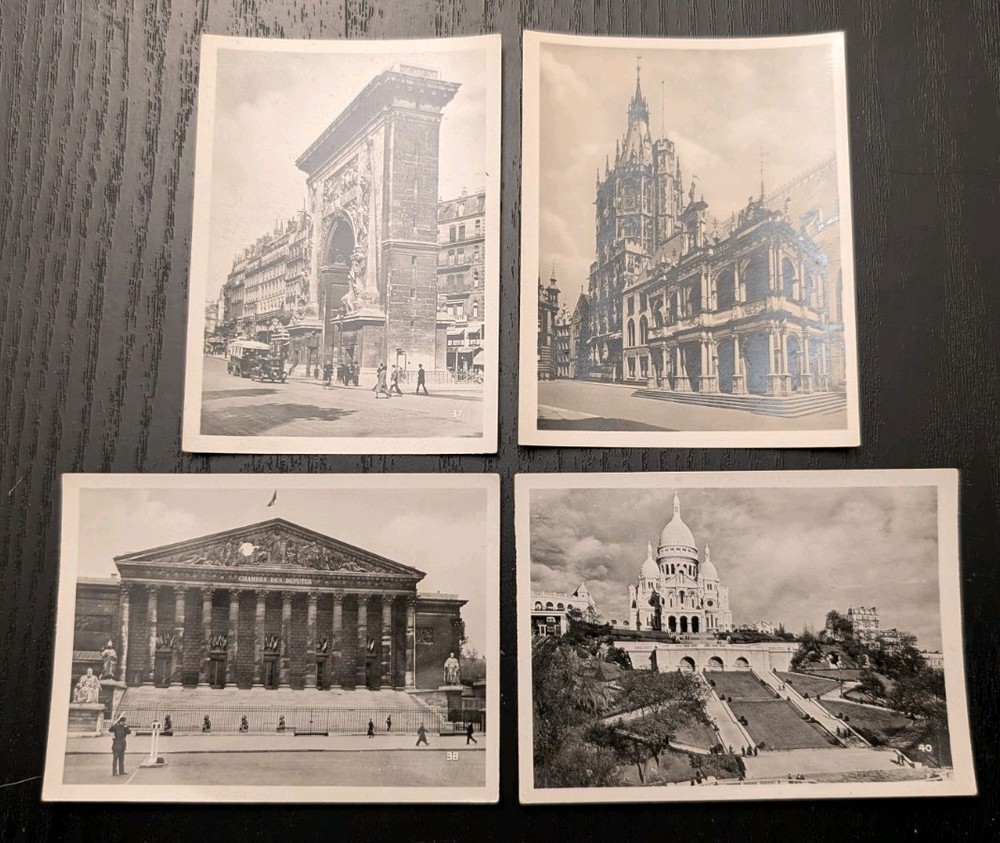 4 PARIS FRANCE 1930s Vintage B&W Photos Sacré-Cœur Basilica Montmartre Lot
