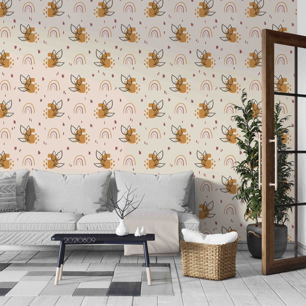 3D Rainbow Floral Pattern Wall Murals Wallpaper Murals Wall Sticker 60