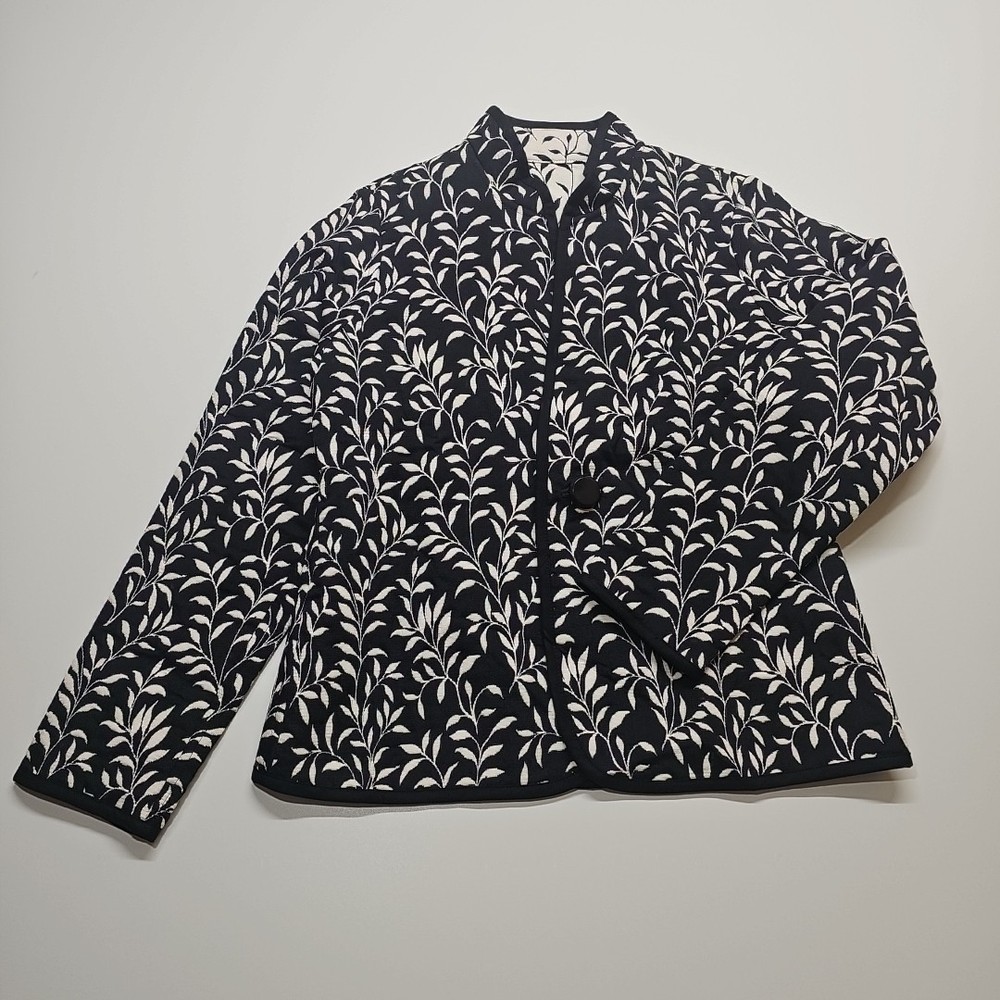 Trimdin Classic Tuscany Onyx Jacket - Reversible Rich Black & Cream - Size Small
