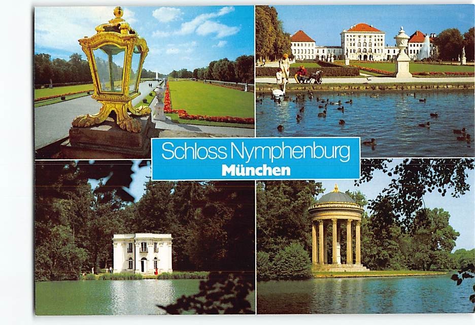 Postcard Nymphenburg Palace Munich Germany