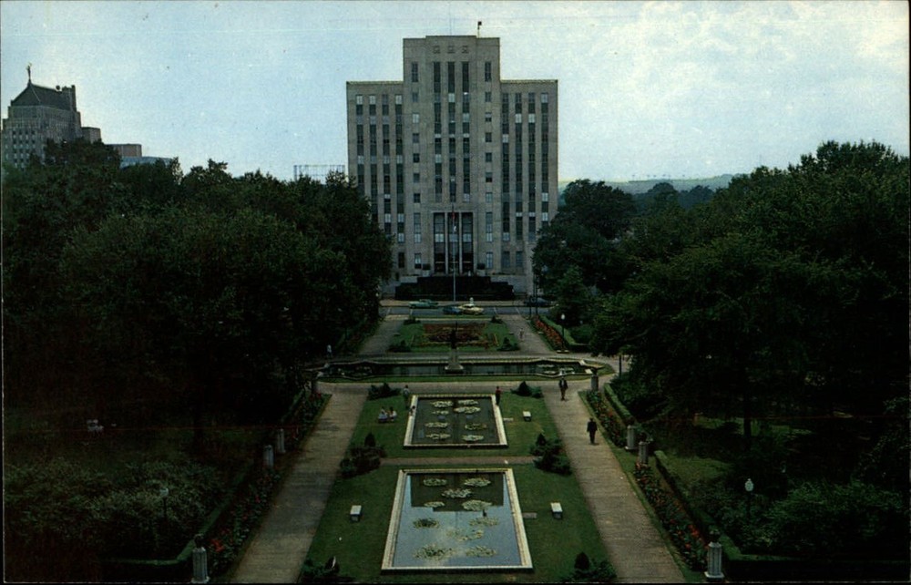 City Hall ~ Birmingham Alabama ~ named after Birmingham England ~ postcard
