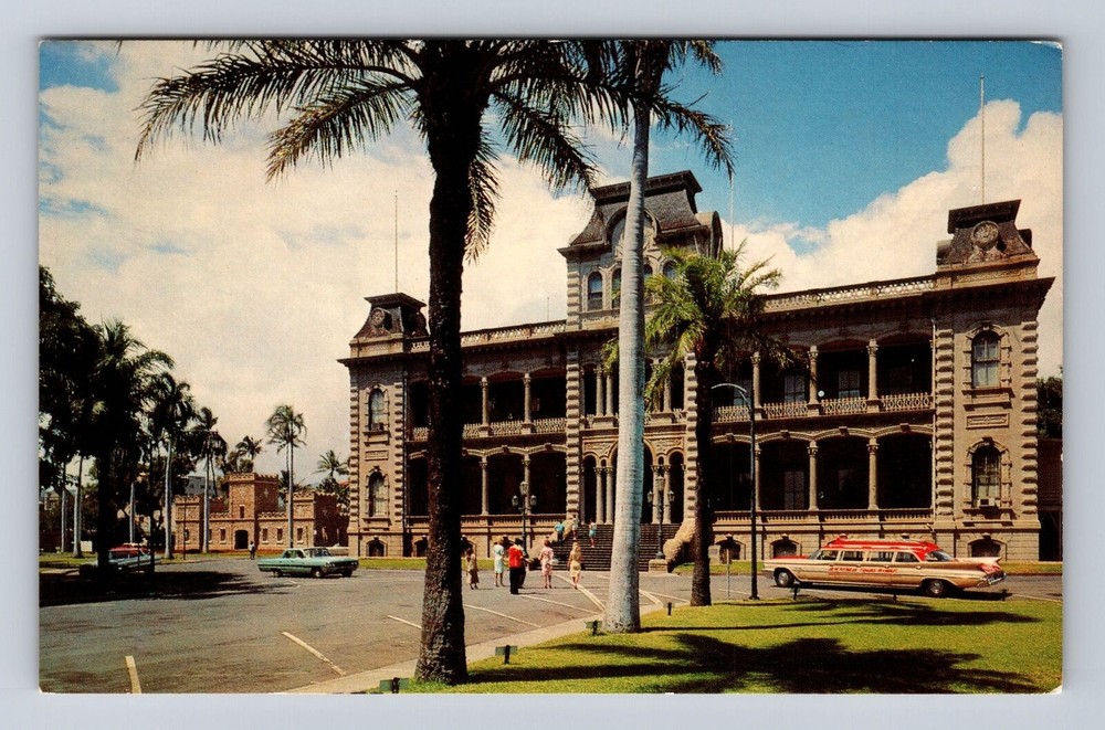 Honolulu HI-Hawaii, Iolani Palace, Royal Palace, Vintage Postcard