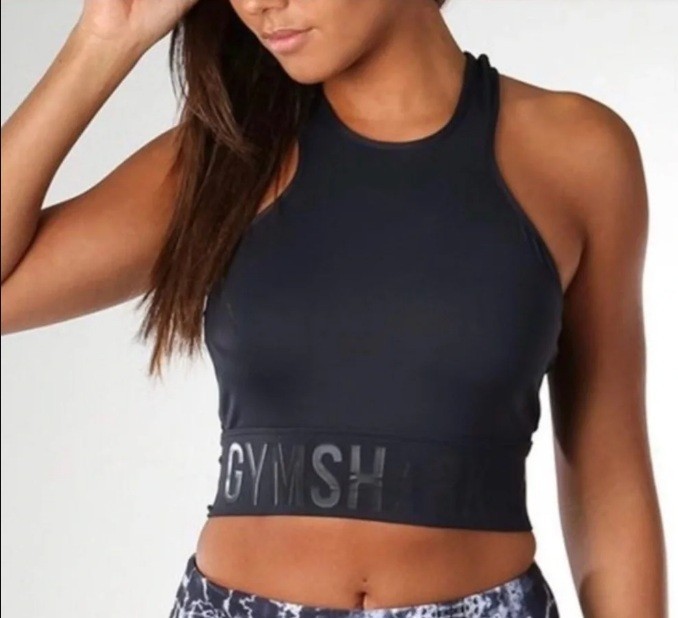 NWT GYMSHARK Black Serene Sports Bra ~Medium~