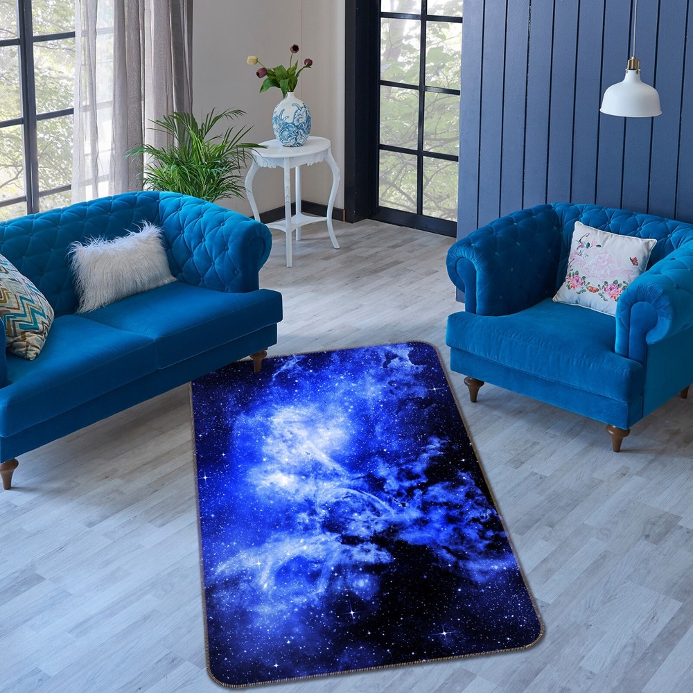 3D Purple Starry Sky ZHUC2643 Game Non Slip Carpet Mat Photo Carpet Amy