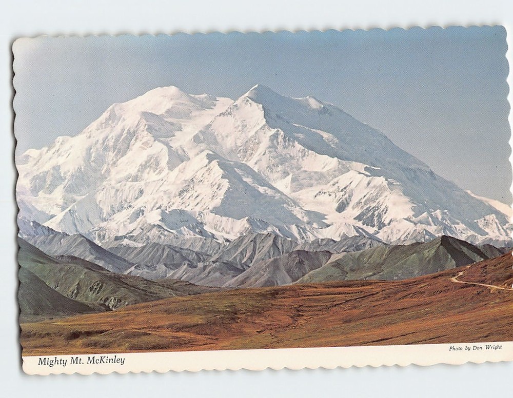 Postcard Mighty Mt. McKinley Alaska USA
