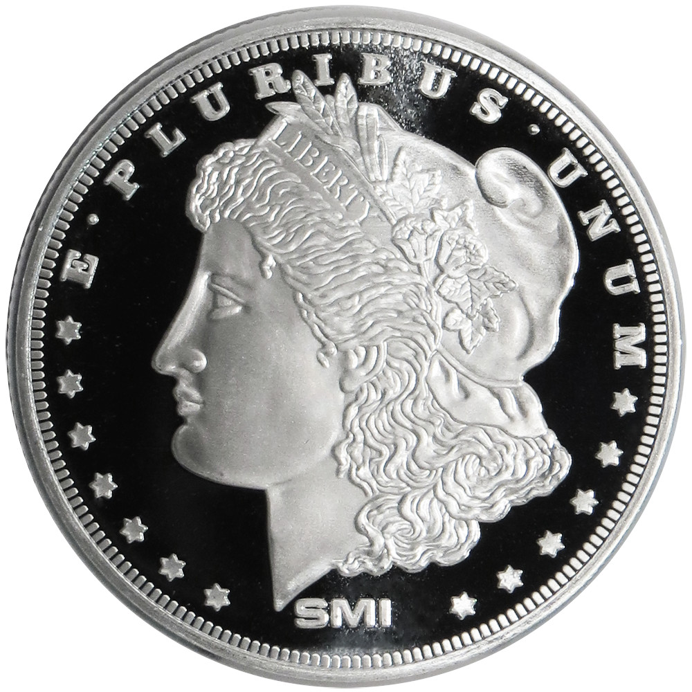 1 Troy oz Sunshine Mint Morgan Design .999 Fine Silver Round Mint Mark SIFree ship! Confidence Guaranteed - Pinehurst Coins