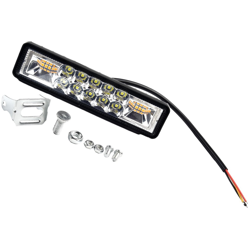 Upgrade your vehicle's lighting system with 48W Car Amber LED light bar