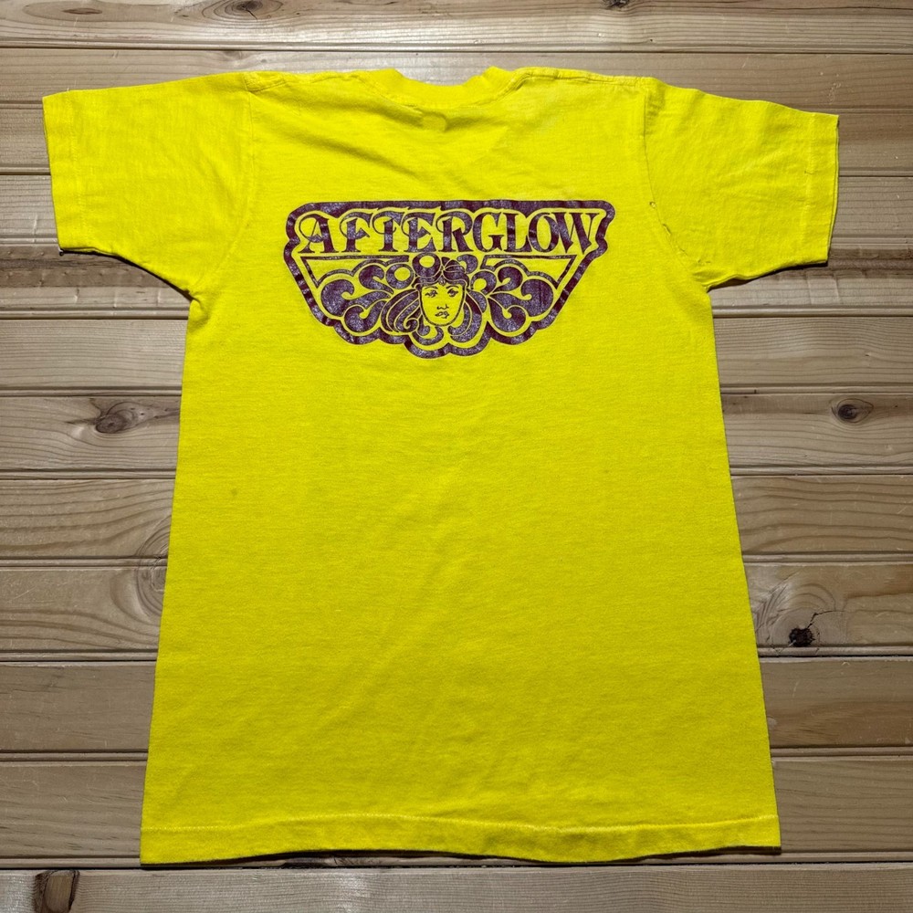 Vintage 70s Afterglow Psychedelic Art Nouveau Hippie Music Band T-Shirt - Small