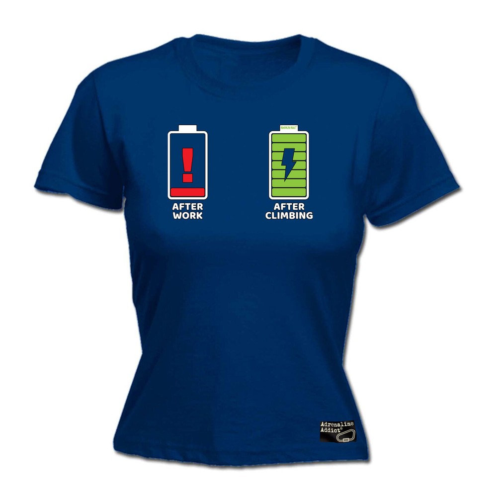 Rock Climbing Aa After Work - Womens T Shirt Funny T-Shirt Novelty gift tshirt