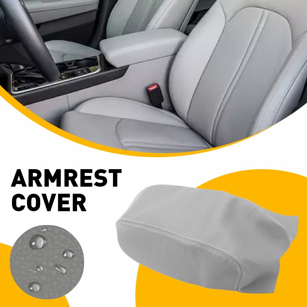 Fit For Hyundai 2015-2019 Sonata Light Gray Center Armrest Console Lid Cover
