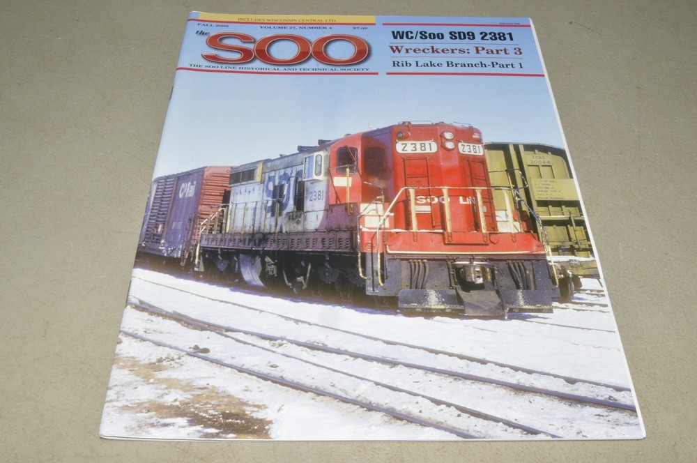 rr train magazine THE SOO Line Historical Technical Society V27 #4 2005 Rib Lake