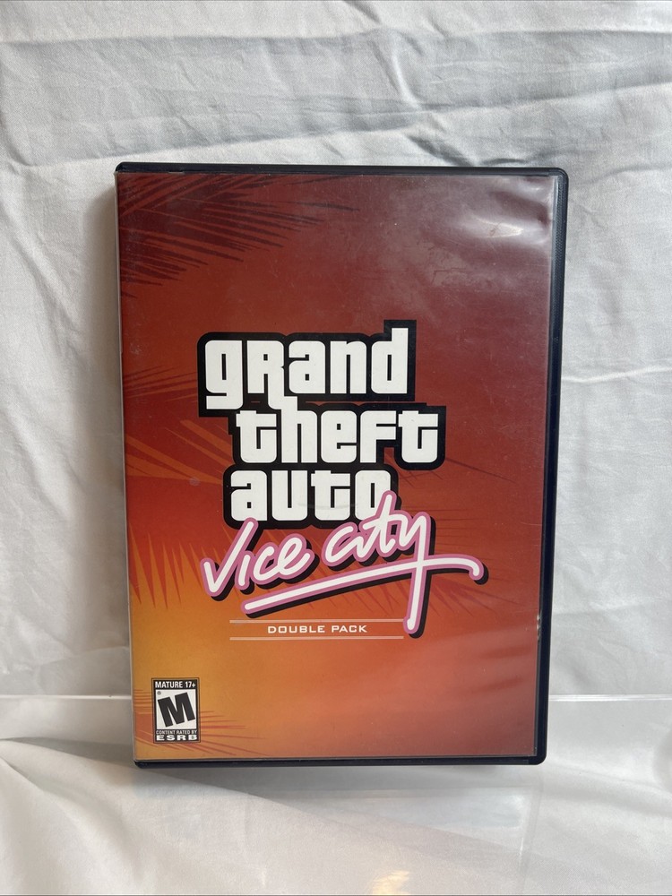 Grand Theft Auto Vice City Double Pack Version Sony PlayStation 2 GTA PS2 w/MAP