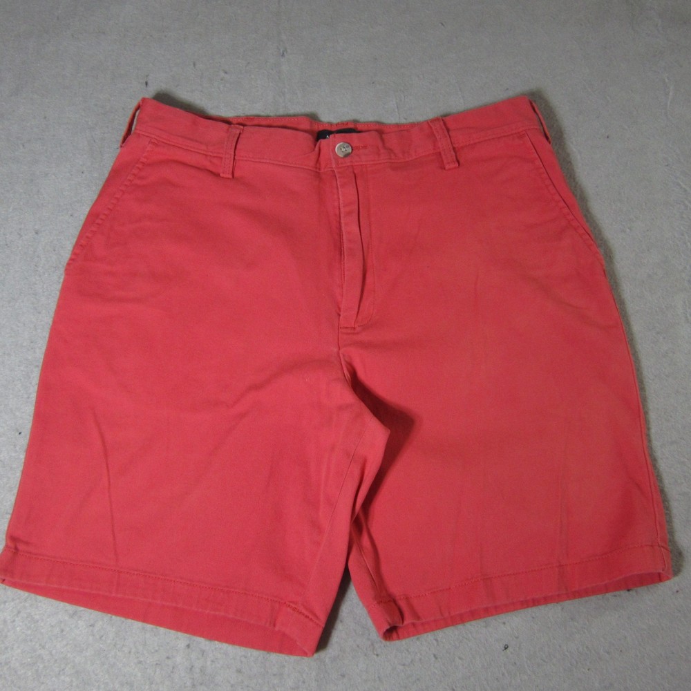 Nautica The Deck Chino Shorts Men's Sz 36 Classic Fit Red 9
