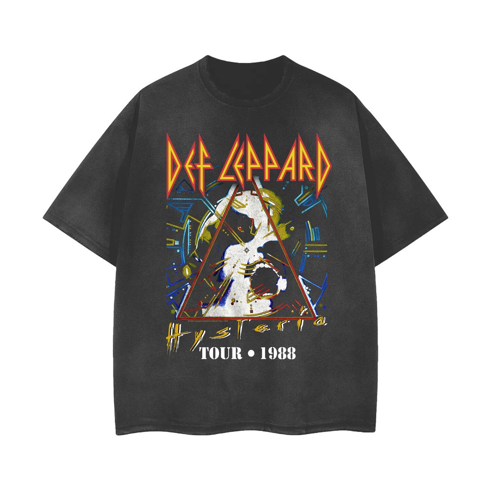 Vintage Acid Washed Ripped Rock Band T-Shirt Unisex 101185-image