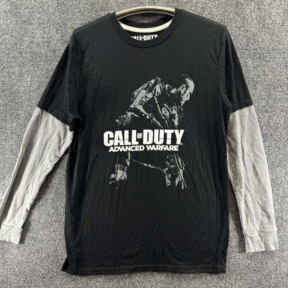 Call Of Duty Advanced Warfare Layered Thermal L/S T-Shirt Small Y2K Grunge Gamer