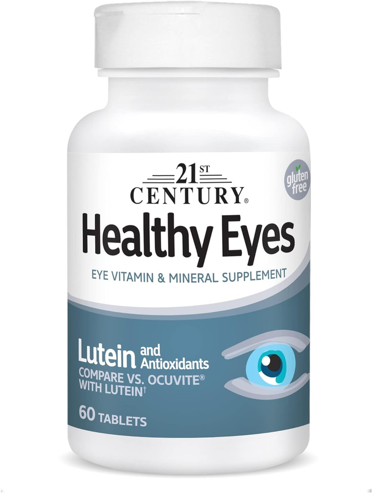 21St Century Healthy Eyes with Lutein Tablets, 60 Count, White (27452)