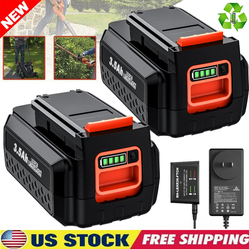 For Black & Decker 40V 3.5Ah Lithium Battery 40 Volt Max LBXR36 LBX2040 LSW36