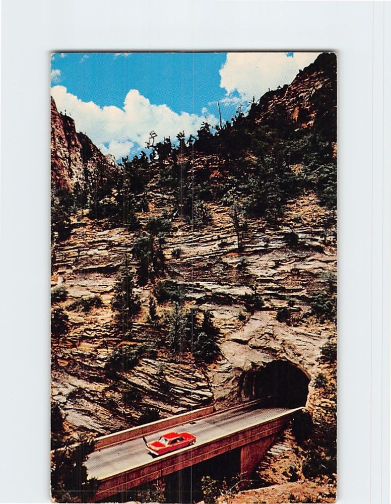 Postcard Entrance to the Zion-Mount Carmel Tunnel Zion National Park Utah USA