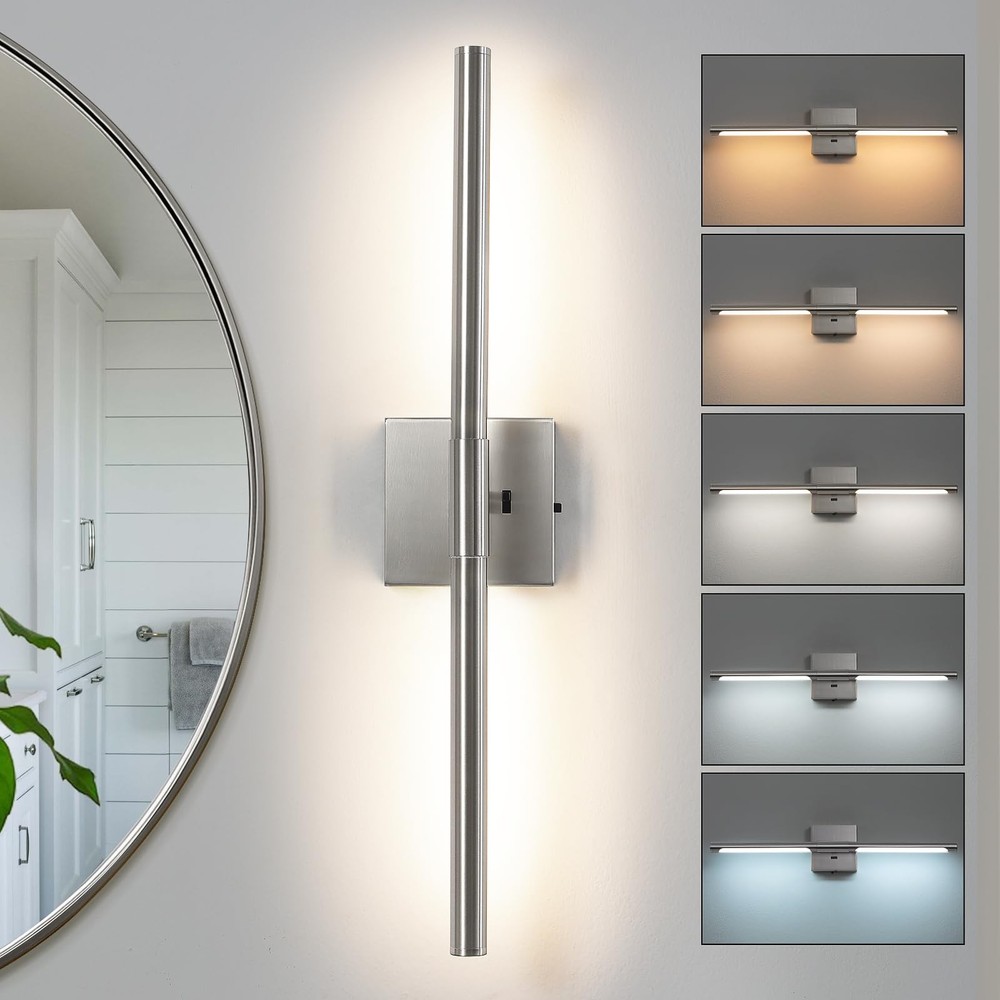 Bathroom Vanity Light Fixtures Over Mirror 24 inch LED Vanity Lights 4000K Morde