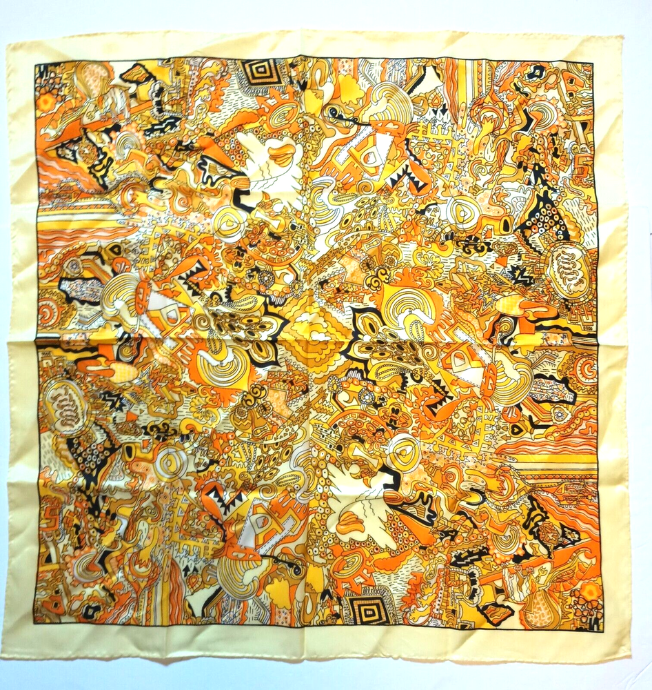 Vintage Graffiti Wild Abstract Scarf 26
