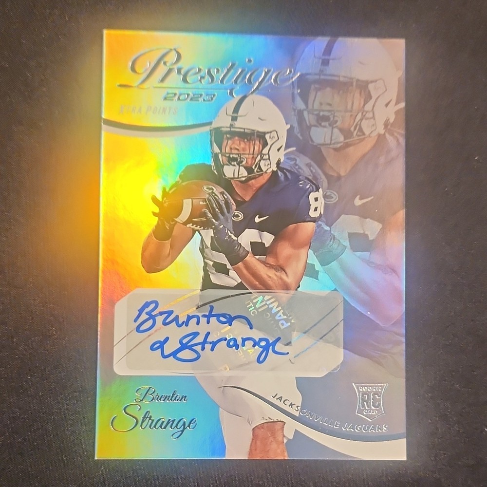 2023 Panini Prestige Brenton Strange Rookie Autograph Xtra Points #306 Jaguars