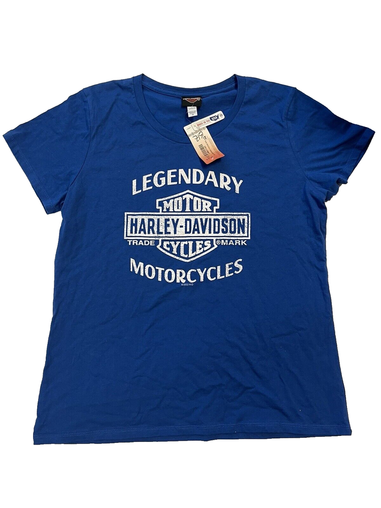 Harley-Davidson Women’s Blue T-Shirt Size 2XL NEW CM01147